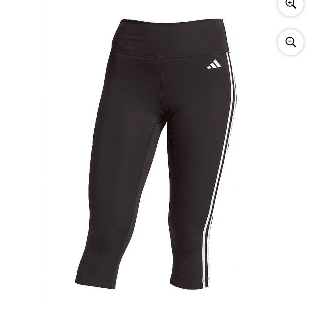 Adidas Women’s Black Tight Fit High Rise 3/4 Style Leggings